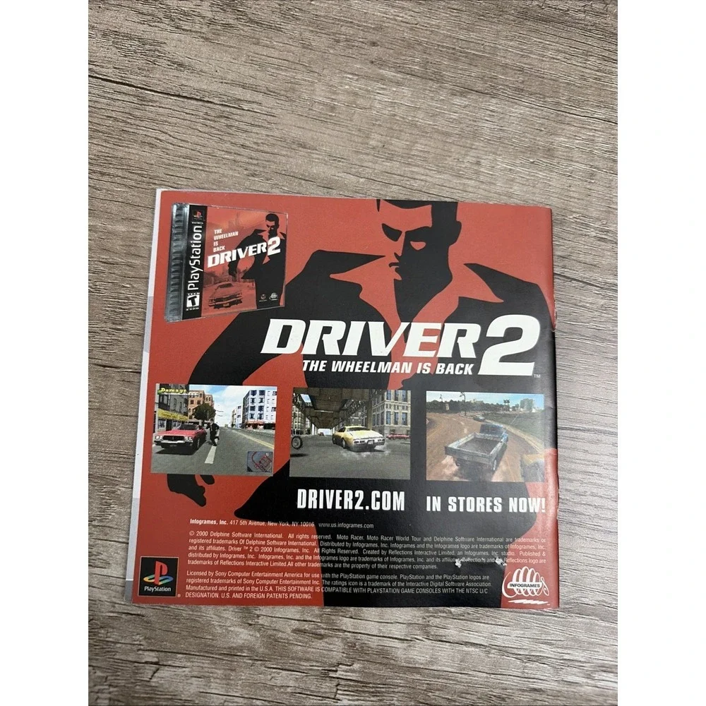moto racer world tour PlayStation 1 Video‎ Game Manual ps1 manual Only